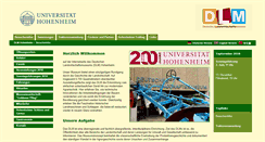 Desktop Screenshot of dlm-hohenheim.de