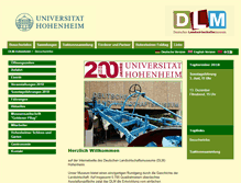 Tablet Screenshot of dlm-hohenheim.de